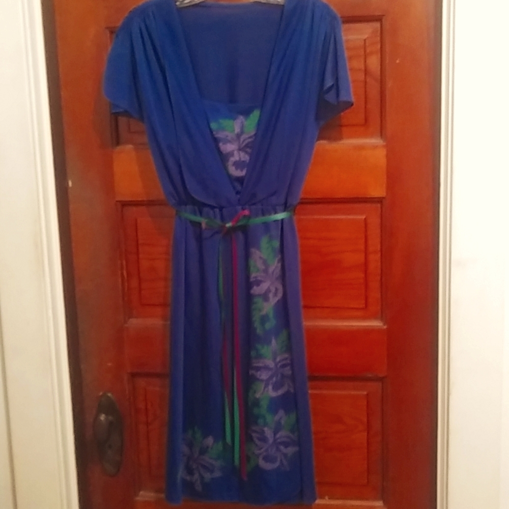 Vintage royal blue dress
